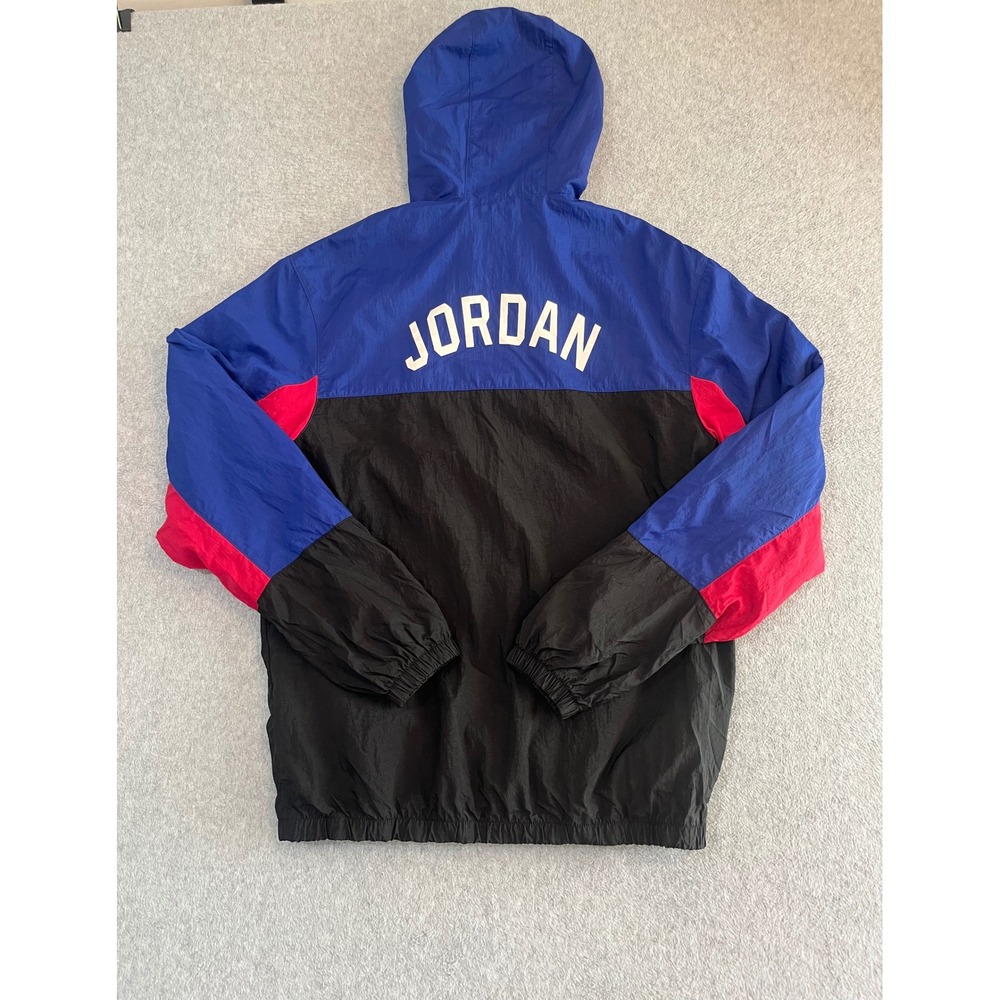 Nike Jordan Sport DNA Colorblock Windbreaker Jacket Blue Black Red DJ0252-455 S